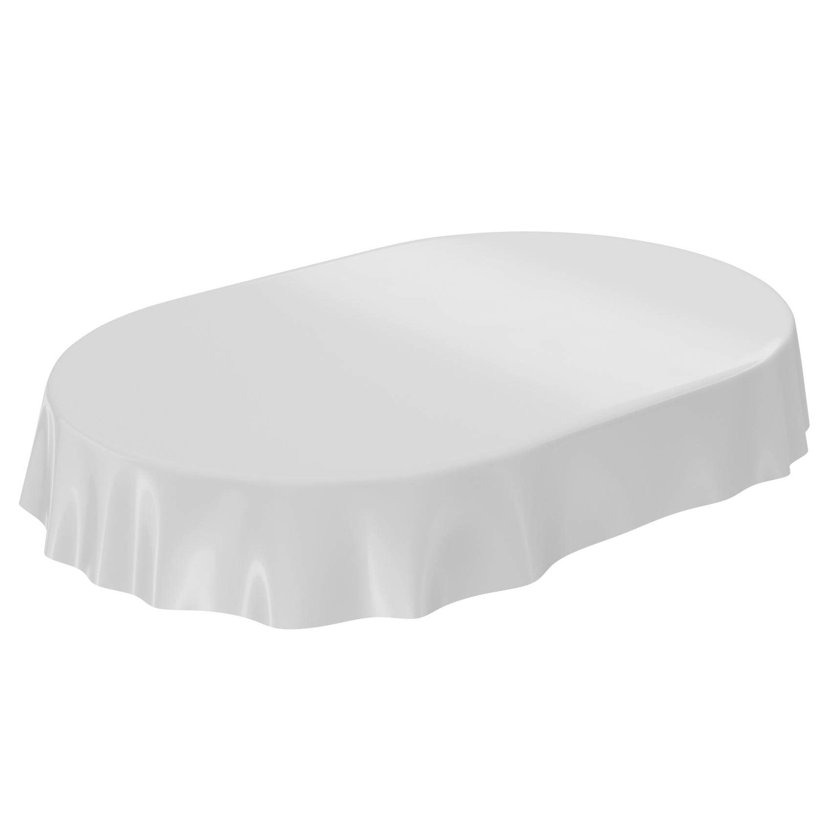 Mantel De Hule Liso Lavable Anro - Gris Claro, 500x140 Cm, Ideal Para Interiores Y Exteriores