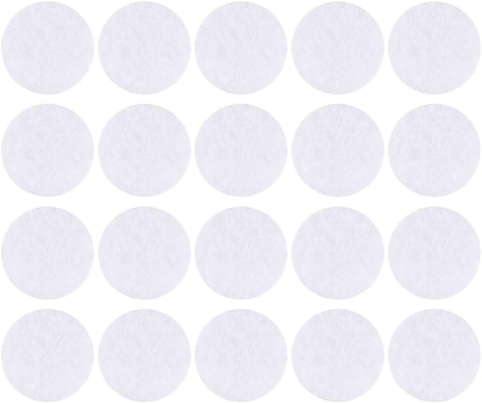 Healifty Facial Vacuum Filters Cotton Filter Cotton Rounds Replacement Pads 0.62 Inch Round Filter Pads for Beauty Machine Dust Protection 150Pcs Bulk for Facial Care Device