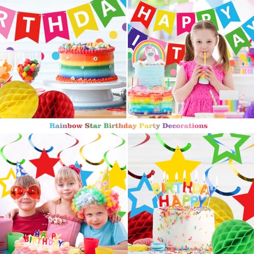Image of meowtastic Birthday Decorations Happy Birthday Banner with Honeycomb Balls