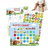 Traqueur de progrès basé sur les récompenses : avec dix graphiques de dressage structurés et des feuilles d'autocollants colorés composés de 60 autocollants délicieux, le graphique récompense pour le dressage au pot fournit un moyen dynamique pour les enfants de 2 à 4 ans de surveiller leurs succès, transformant des tâches quotidiennes en étapes joyeuses à l'intérieur de routine familiale comme la préparation tina ou les ritutuels Ailes de bonne nuit, soutenant la motivation et la croissance personnelle
