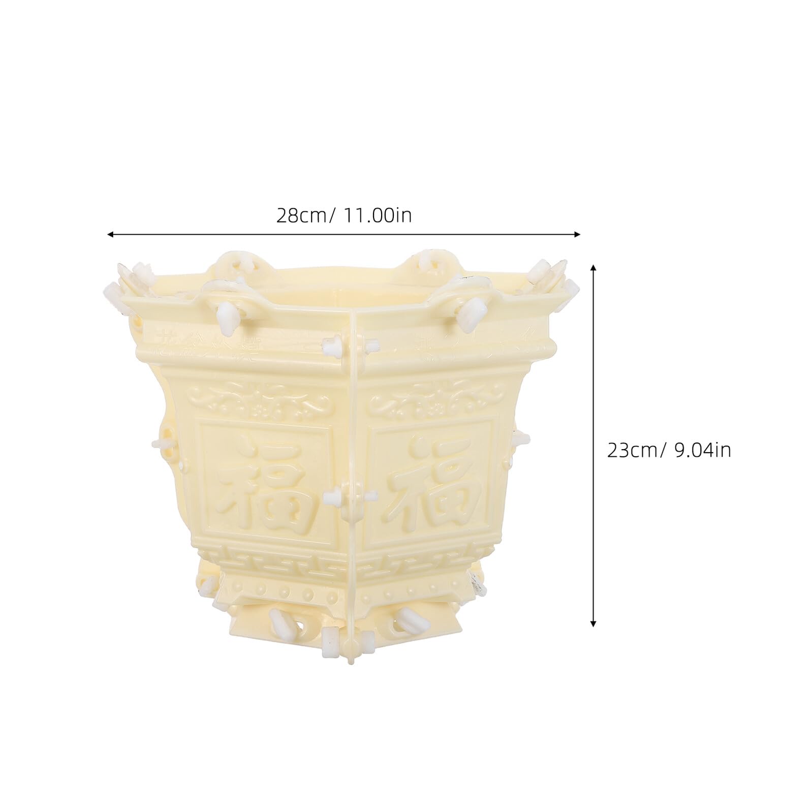 Molde para Maceta Hexagonal de Plástico Grueso Molde DIY para Manualidades Cemento para Macetas para Manualidades