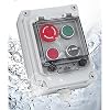 Emergency Stop Push Button Box IP65 22mm Momentary Red Green Selector Switch Control Station for Machine Panel