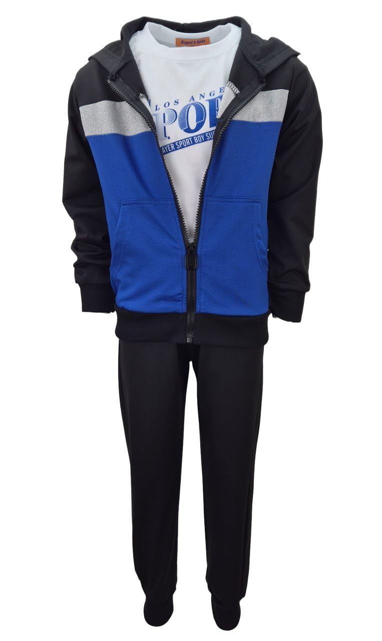 Fashion Boy Kinder Trainingsanzug 3-tlg. Freizeitanzug mit T-Shirt JF4033e