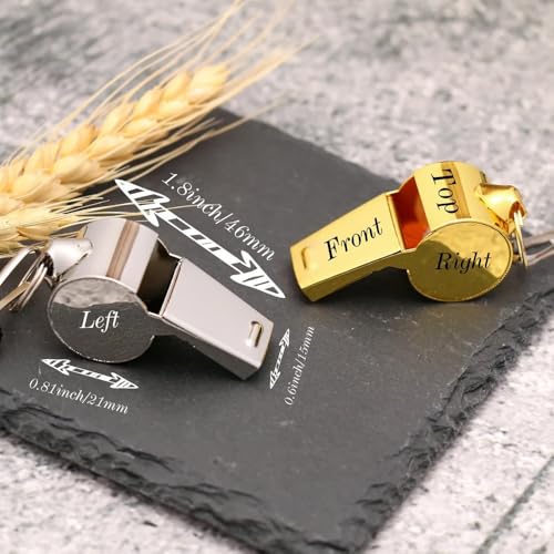 Silbato personalizado de entrenador DOYOUWE en acero inoxidable miniatura 5
