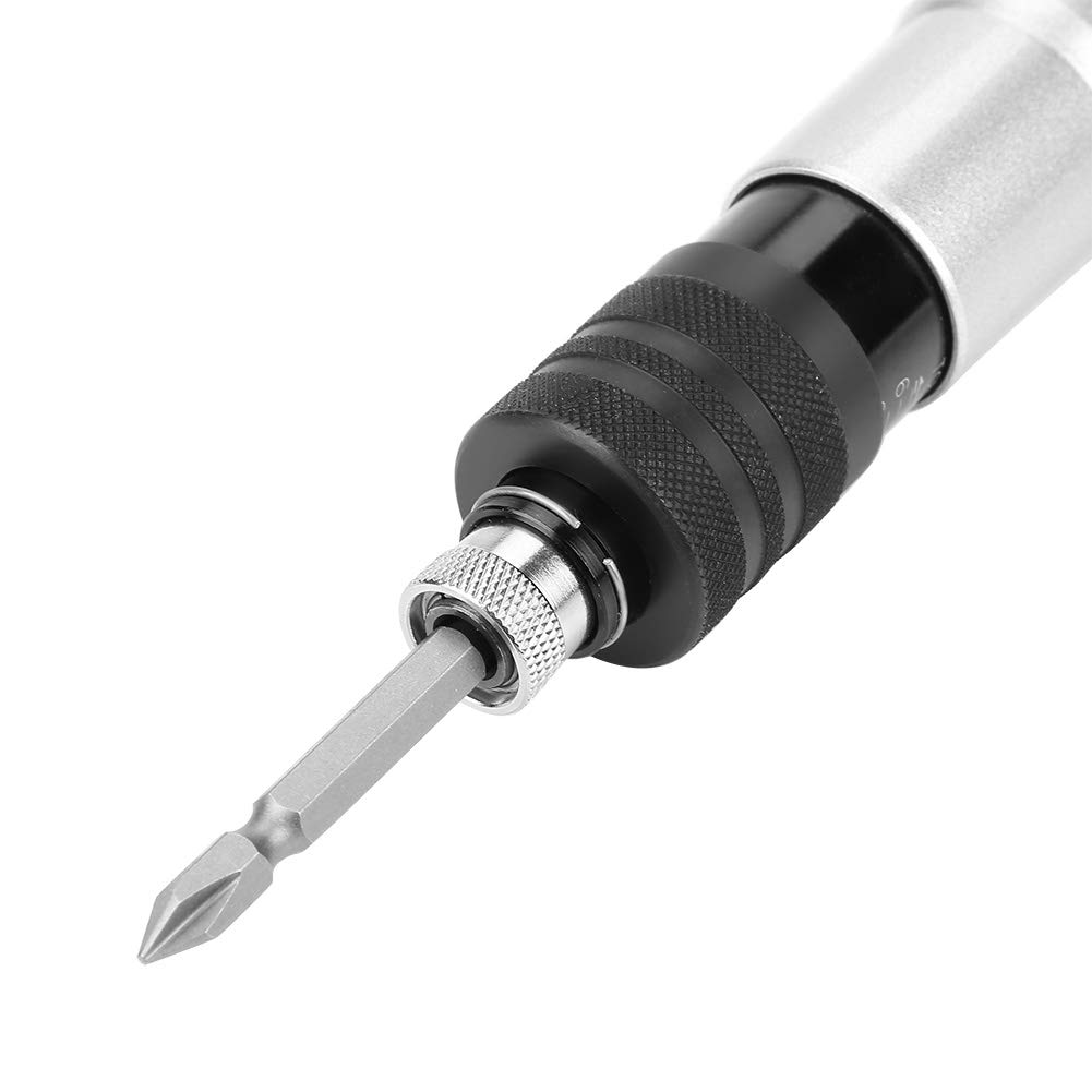 Cacciavite Pneumatico Dritto Ad Aria Tipo con Frizione Durevole Ad Alta Efficienza 1000 Giri/min per Meccanica e Manutenzione Domestica Dimensioni Mandrino da 1/4 di Pollice