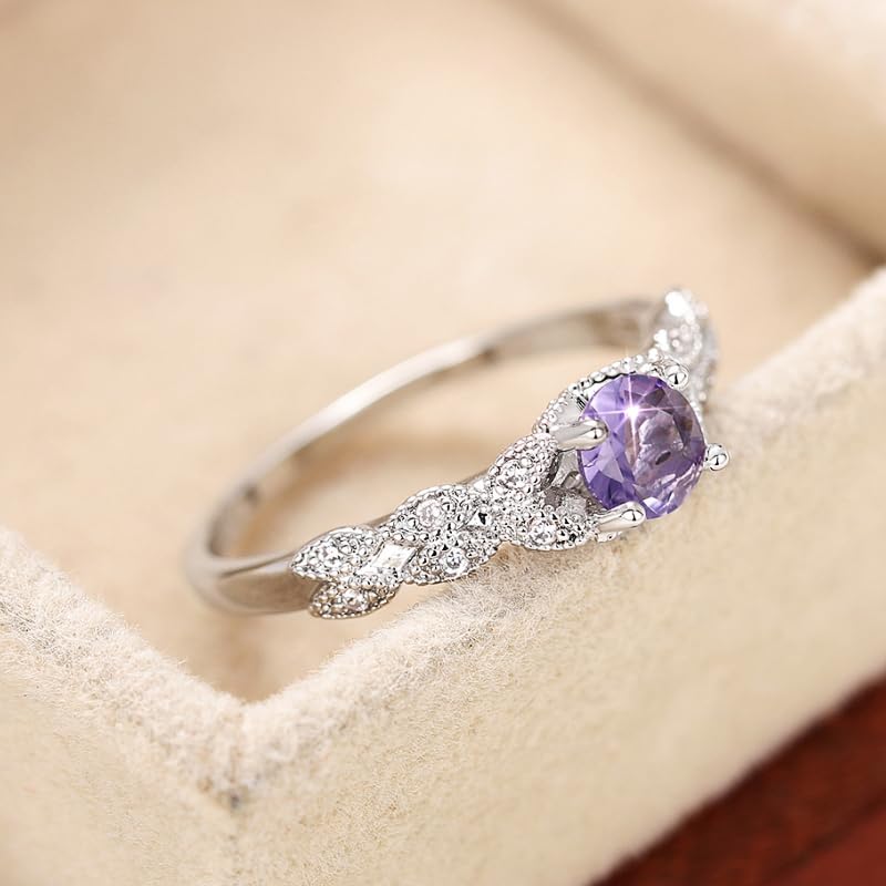 Delicate Cubic Zirconia Wedding Band Rings for Women Graceful Silver Color Proposal Accessories Jewelry2