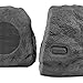 it.innovative technology Premium 5-Watt Bluetooth Outdoor Rock Speakers with A/C Adaptor and Built In Rechargeable 5200mAh Battery, Pair, Charcoal