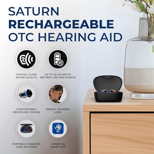 LINNER-Saturn-OTC-Hearing-Aids-for-Senior-Adult-Rechargeable-Hearing-Amplifiers-with-Comfort-Design-Noise-Cancellation-for-Aid-Assist-Hearing-Discreet-Nearly-Invisible-In-Ear-DeviceBlack