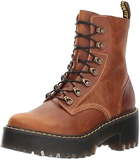 Dr. Martens Women's Leona Fashion Boot, Butterscotch Orleans, 9