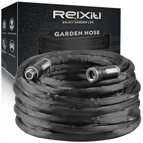 Non-Expanding Garden Hose 50FT – Flexible,...