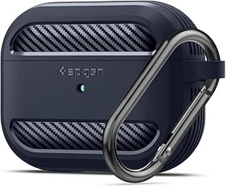 V Volt Shockproof Rugged Armor Case Compatible with Airpods 4 with Hook - Stylish and Practical Design (Black)