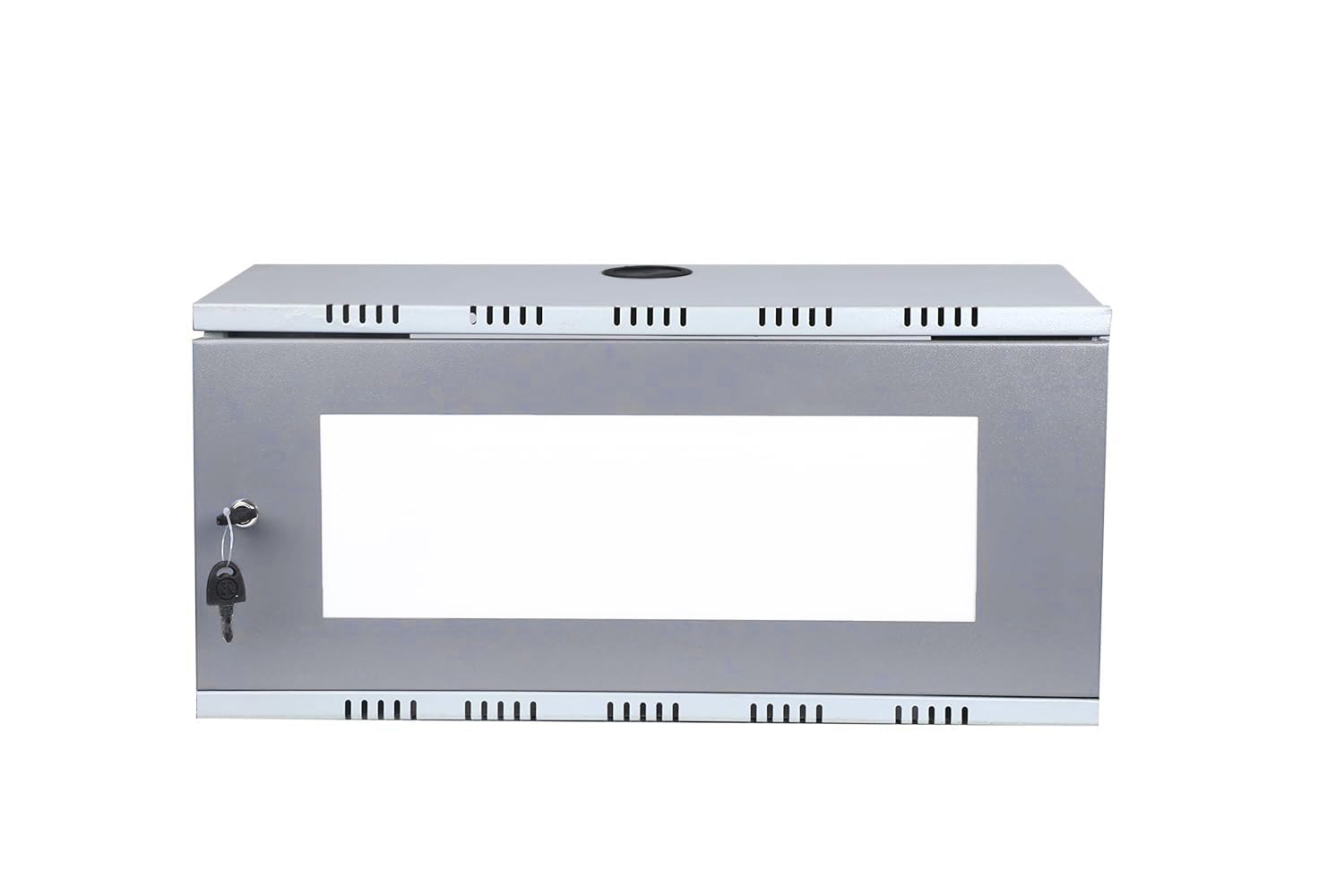Majra 2U CCTV DVR Rack/NVR/Server/Network Rack, CCTV Camera Server Rack,dvr Rack, dvr Box Wall Mounted, CCTV Box, Transparent Glass Door Metal Cabinet Box (Modular Type)-image-6