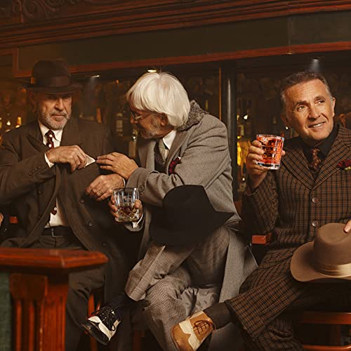 Kichefany Whiskey Glasses Set Of 6, 11 Oz Scotch Glasses, Old Fashioned Whiskey Glasses, Premium Rocks Glasses, Style Glassware For Bourbon, Rum Glasses, Bar Whiskey Glasses, Gifts For Men(Mixed) #TOP6