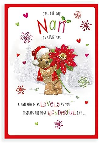 Gingerbread Man Christmas Card Christmas Wishes For Nanny & Granda - View #3