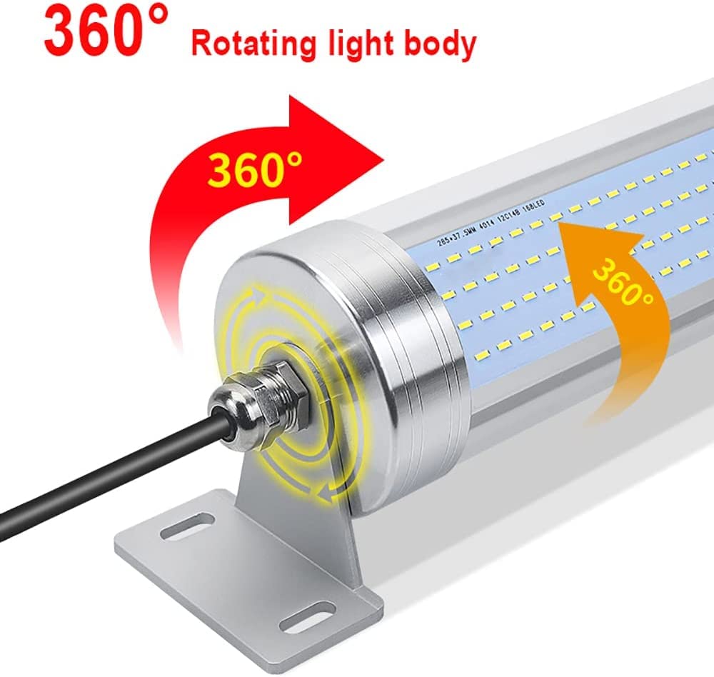 Luz De Herramienta A Prueba De Explosiones De Máquina CNC, Luz De Trabajo LED De 24 V/110-220 V. Lámpara De Tubo De Máquina Impermeable IP66, Para Iluminación De Garajes(Size:24W,Color:110v-220v)
