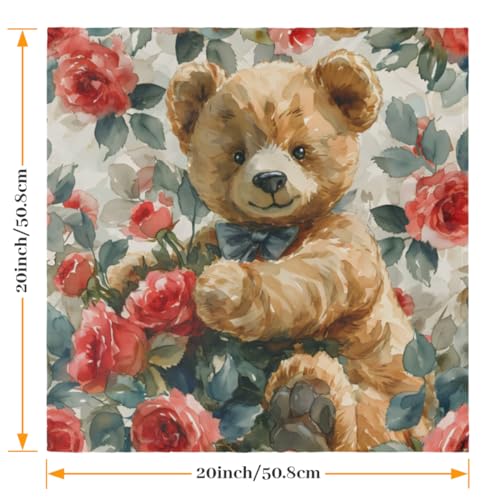 Servilletas de Tela con Estampado Animal Set x6 50.5x50.5 cm miniatura 2