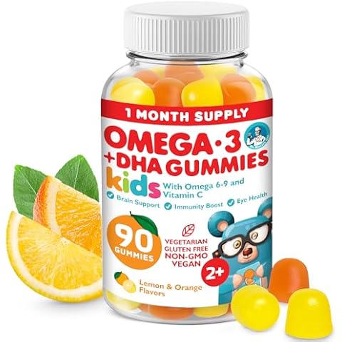 Omega 3 Gummies for Kids with DHA (90 Count) Cover