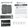 Rockville WET-6525B Bundle: (8) 6.5 in 70V Commercial Indoor/Outdoor Wall Speakers in Black, RCS350-6 350W 6-Zone Bluetooth Amplifier for Restaurant, Bar, Office, or Retail Audio, 9-Items
