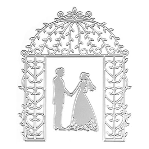 Baiyao Bride Groom Wedding Die Cutting Dies Stencils for Card Making, DIY Scrapbookinging, Embossing, Paper Craft Cover