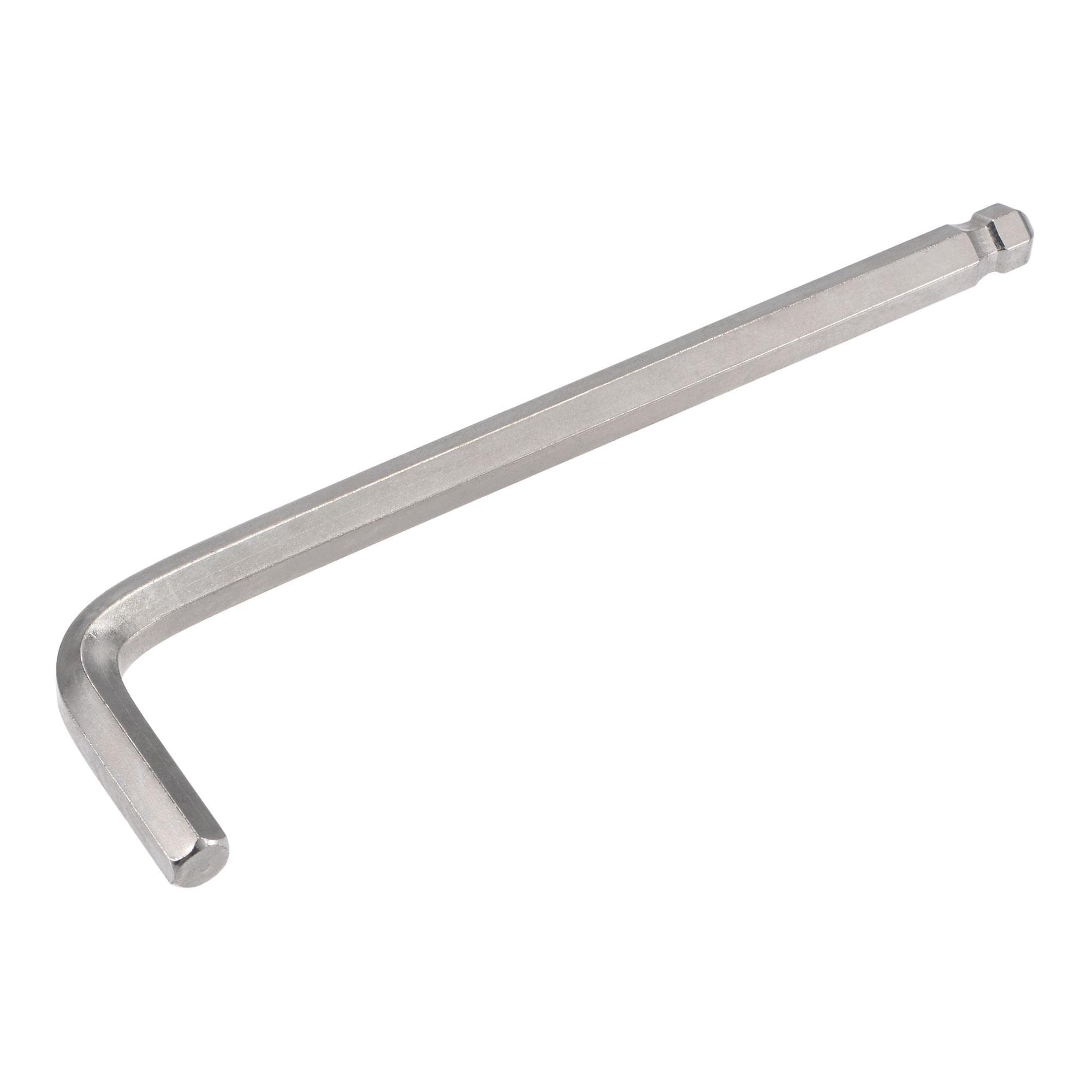 sourcing map 3/8" Ball End Hex Key Wrench, L Shaped Long Arm CR-V Repairing Tool