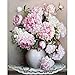Produktbild DIY Malen nach Zahlen Kits für Erwachsene Blume Leinwand Ölgemälde Set Anfänger mit Pinsel Home Dector Geschenk - 16 x 20 Zoll ohne Rahmen