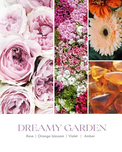 Image of AOOVOO Dreamy Garden 2 Pack Odor Eliminating Highly Fragranced Candle - Eliminates 95% of Pet, Smoke, Food and Other Smells Quickly, Non Toxic Air Freshing Soy Candle, 18 oz Up to 100 Hours Burn time