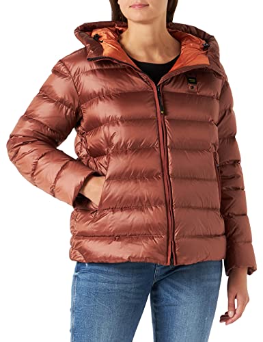 Blauer Chaqueta corta IMB pluma apertura sin pelo chaqueta acolchada 467CZ RUGGINE Oscuro INT. Crema de calabaza, XS Mujer