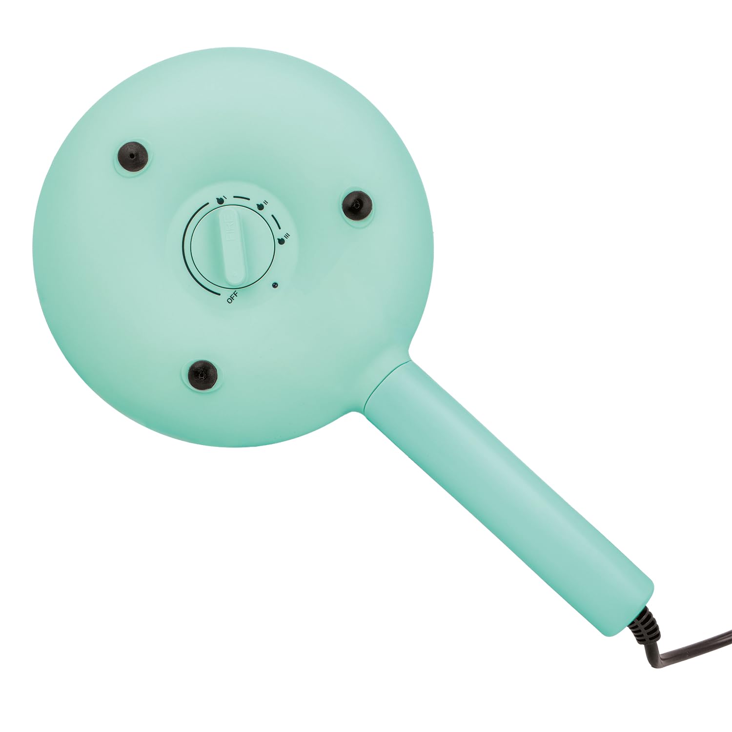 Jocca - Crepiera Funny Cooking Turchese | Diametro 21 cm | Piastra Antiaderente | 600W, 3 Temperature | Manico Ergonomico | 2 Funzioni in 1