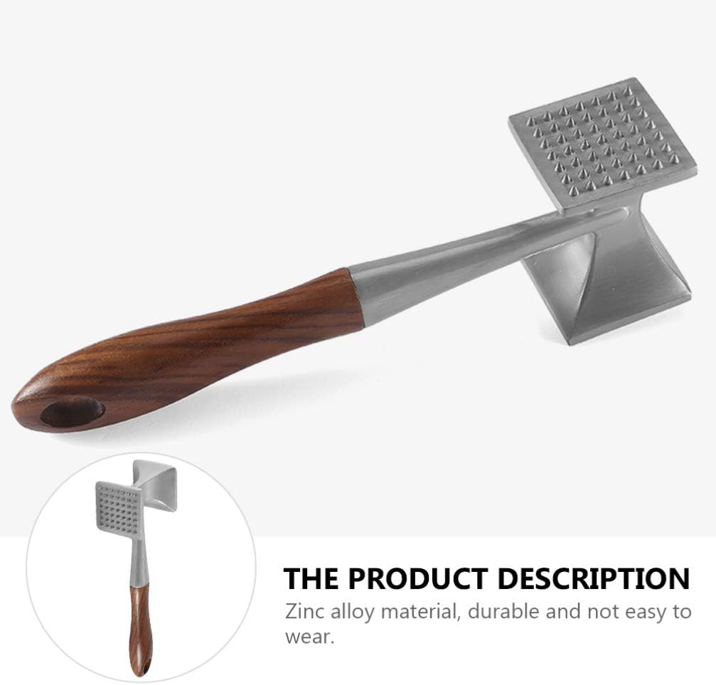 Hand Tools Pro Tools Meat Tenderizer with Non-slip Ergonomic Grip Kitchen Mallet Hammer Tough Meat Beating Supplies