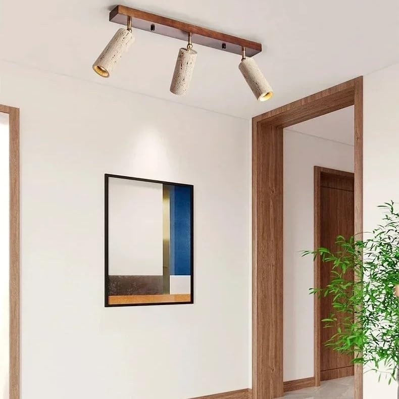 Plafonnier LED pierre de grotte jaune pour illuminer un salon sombre avec style