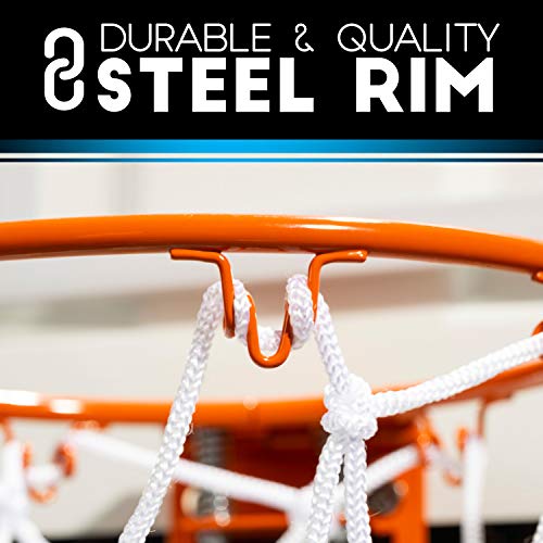 image for Franklin Sports 25in XL Over The Door Mini Basketball Hoop - Slam Dunk