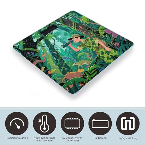 Báscula Digital de Baño Tropical Rainforest con Pantalla LED miniatura 3