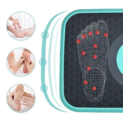 Image of Vibration Plate Machine with Resistance Bands and Remote Control 125 Speed Levels 450LB Capacity Whole Body Oscillating Platform for Home Use