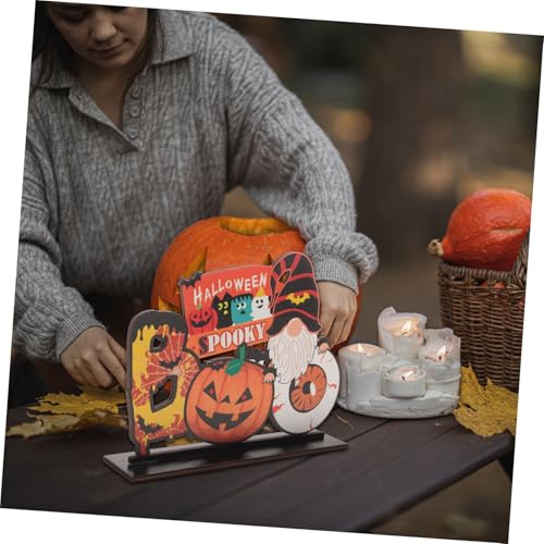 Pumpkin skull Halloween decoration de table originale et effrayante - 5
