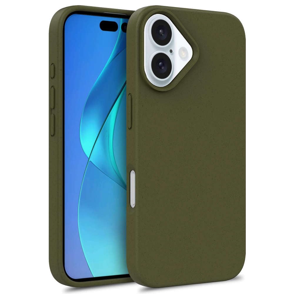 Custodia per iPhone 16 15 14 13 12 11 Pro Max Mini 8 7 Plus SE Cover morbida opaca solida, verde oliva, per iPhone 7, 8, SE 2 3