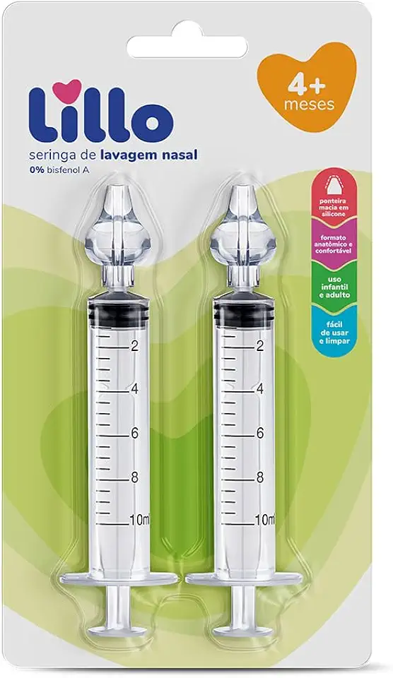 Lillo Kit De Seringa Lavagem Nasal