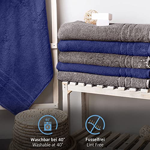 Komfortec 2er Saunatuch Set 70x200 cm aus 100% Baumwolle, XXL-Saunatücher, Sauna Handtuch, Weich, Groß, Frottee, Schnelltrocknend… – Ansicht 3