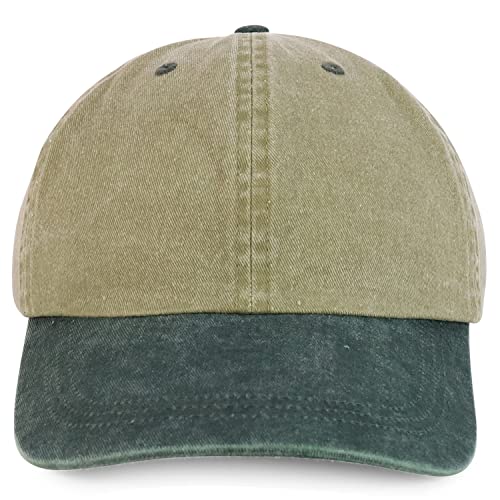 Image of Trendy Apparel Shop Oversize XXL Pigment Dyed Washed Cotton Baseball Cap