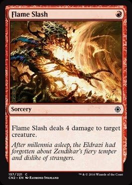 Magic The Gathering - Flame Slash (157/221) - Conspiracy 2: Take The Crown