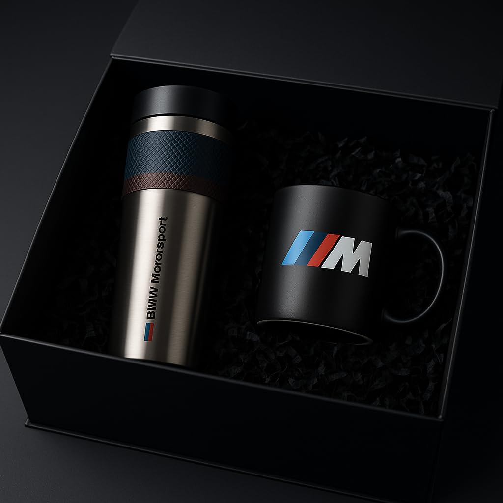 BMW M Motorsport Coffret cadeau, tasse isotherme, taille M