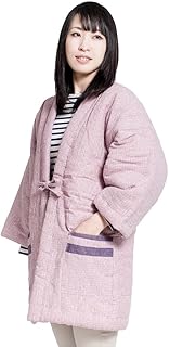 [たゆたふ] はんてん レディース 久留米 かわいい 日本製 半纏 冬 おしゃれ 綿入 綿100% 女性用 中綿 どてら 部屋着 標準 六花/ROCCA 防寒着 温かい 婦人用 中わた 綿入り ルームウェア