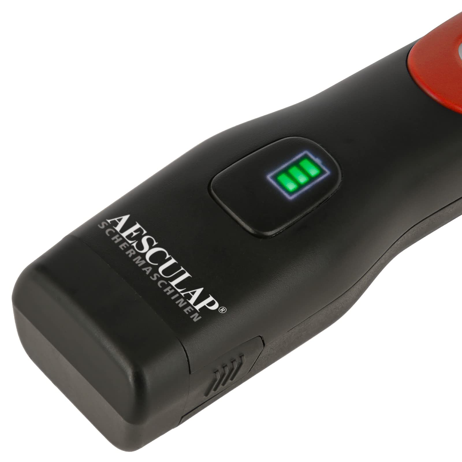 Agrarzone Aesculap Favorita CLi Schermaschine rot Schur Tierpflege Pflege | Akku, Aufsteckkamm Set, LED-Anzeige, Hunde, Pferde, Profi