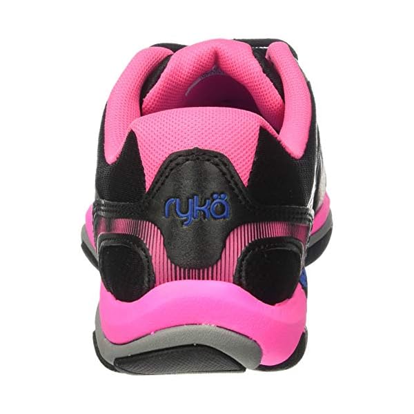 Ryka-Womens-Influence-Cross-Trainer Ryka Women's Influence Cross Trainer, Black/Atomic Pink/Royal Blue/Forge Grey, 9 M US