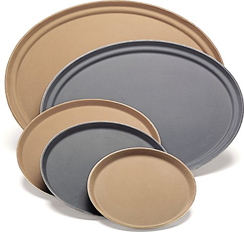 Cfs 3100Gr004 Griptite Rubber Lined Non-Slip Oval Serving Tray, 31" X 23.5", Black (Pack Of 6) #TOP5