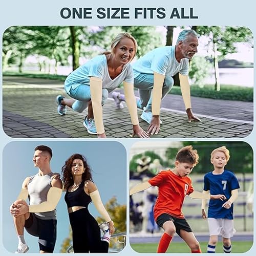 Image of TRENDMALLS Arm Sleeves, Cooling UV Sun Protection Sports Compression for Men /Women /Kids