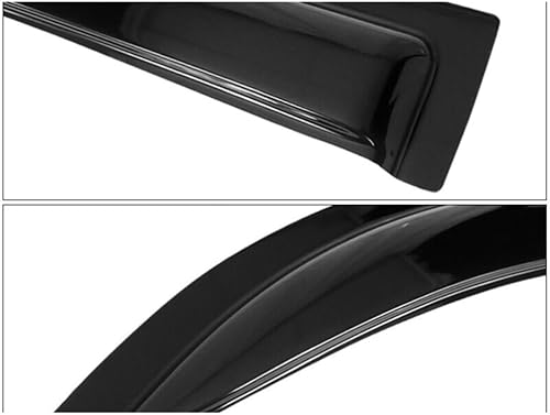 Miniatura 4 de DTREEL 4pcs Sun Rain Deflector Guard Window Visors Front Rear Left Driver Right Passenger Upper Side Tape On External Window Slim Style Acrylic