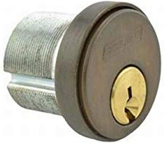 Schlage Commercial 20001C613118 1-1/8" Conventional Mortise Cylinder C Keyway with Compression Ring and Spring with Straight Cam Oil Rubbed Bronze Finish