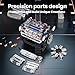 Mould King 10088 V8 Engine Model Kit Build Your Own STEM Mini V8 Model Engine Building Blocks Sets That Works for Adults Age 14+, 535Pcs