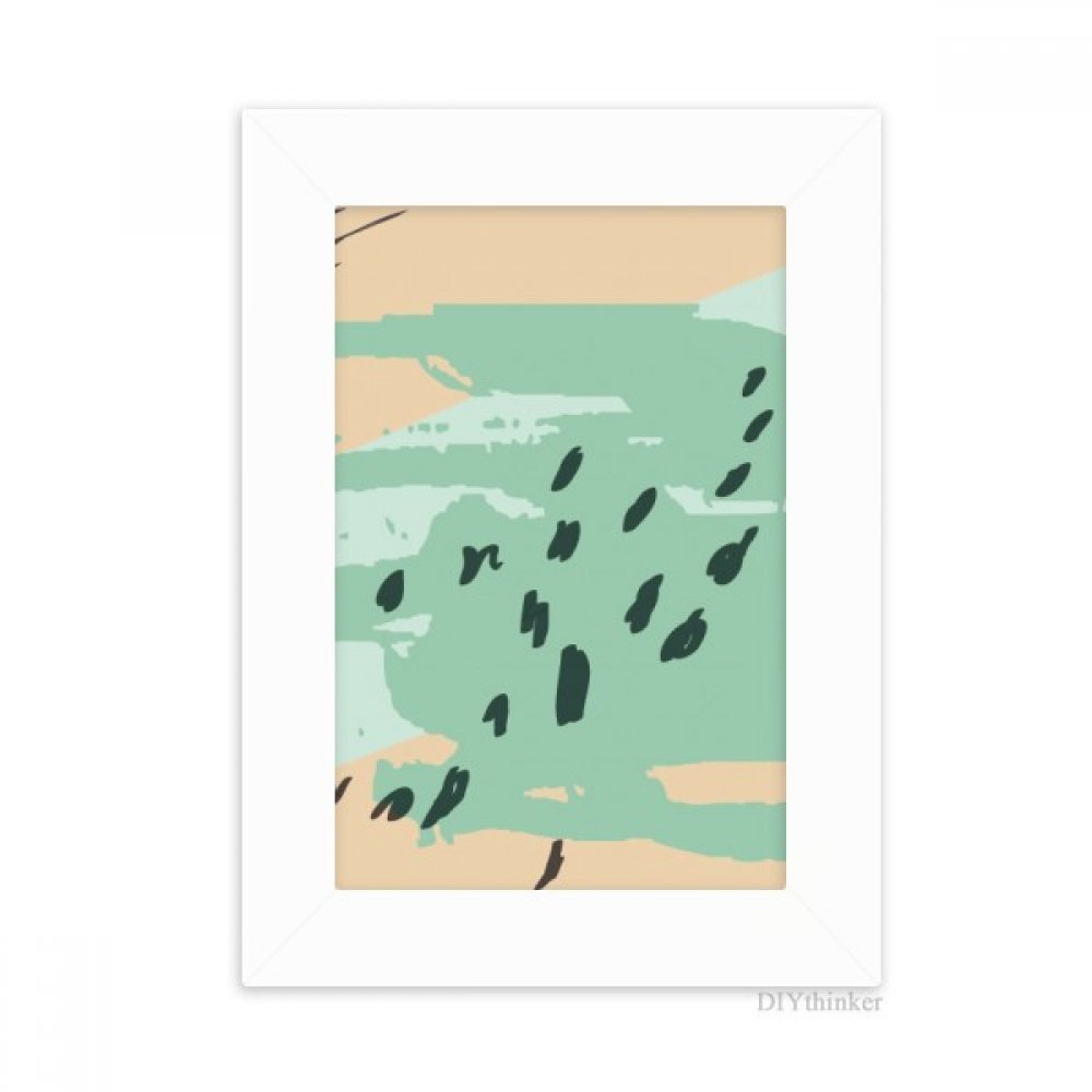Cadre photo résumé plantes art motif blanc à offrir pour une crémaillère ou décoration bureau