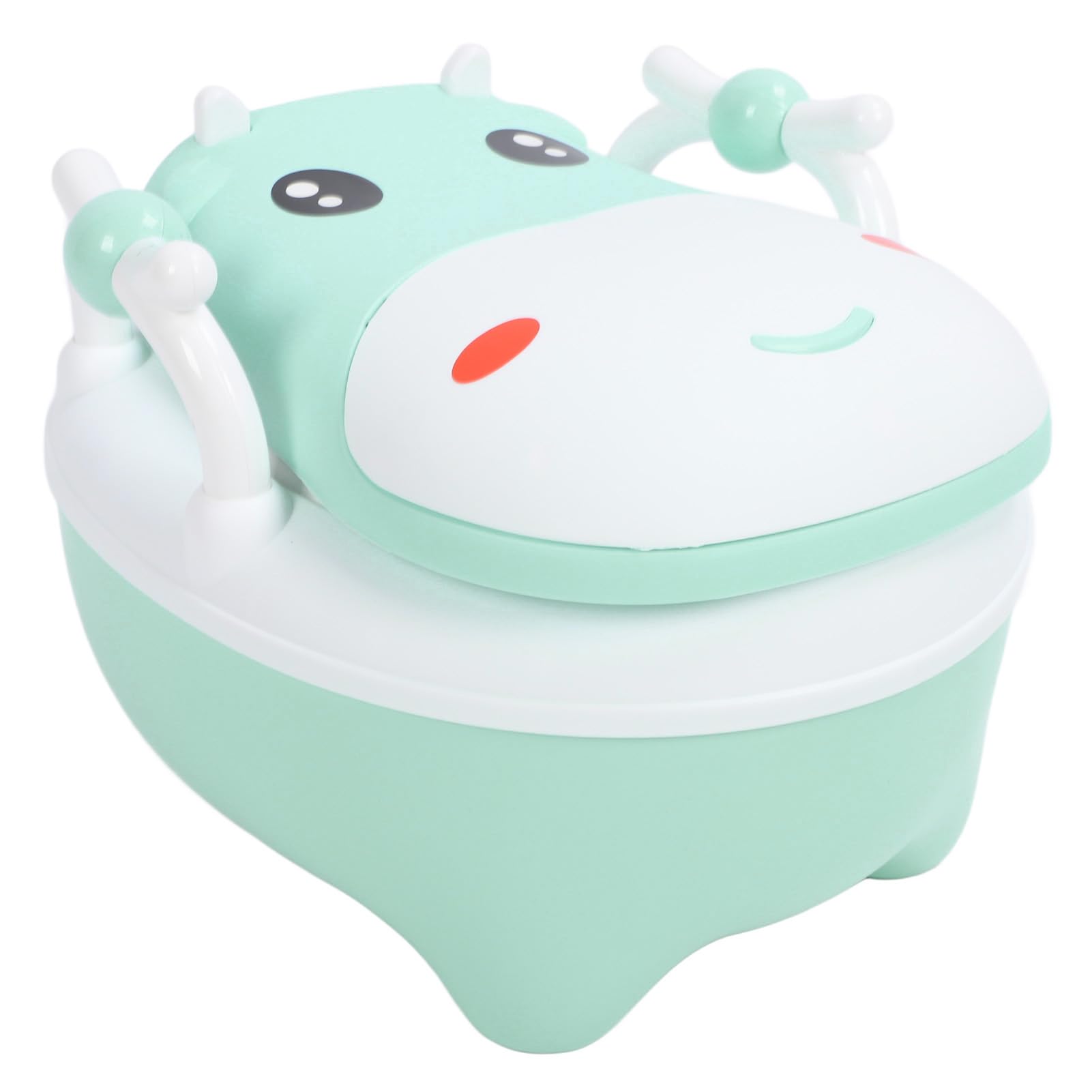 Potty Training Toilet, Portable Realistic Potty Training Seat Toddler Toilet Seat for Toddler Baby Kids (Green)